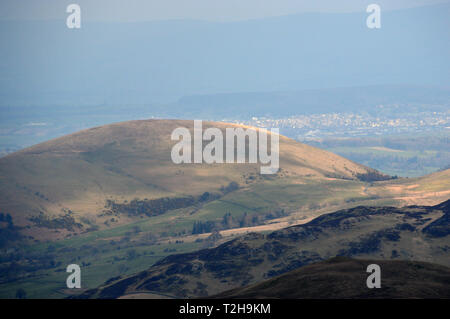 The Wainwright Little Mell Fell from Glencoyne Head in the Lake District National Park, Cumbria, England, UK. Stock Photo