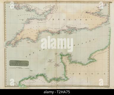 English Channel political map. Also British Channel. Arm of Atlantic ...