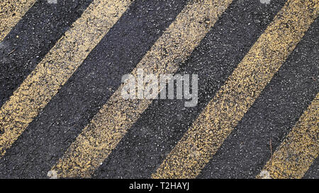 Pedestrian zebra crossing with fade paint Stock Photo