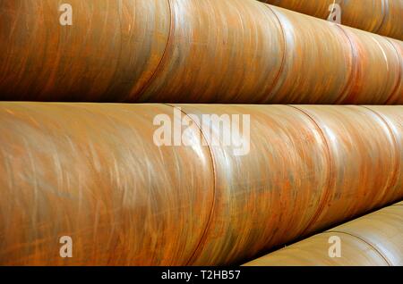 Rusty pipes, Germany Stock Photo
