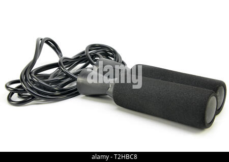 Modern skipping rope on a white background Stock Photo