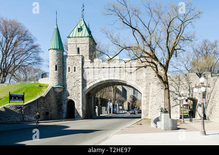 Porte Saint-Louis, Quebec City, Canada Stock Photo