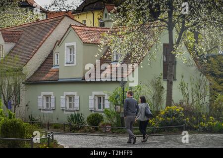 Historical Hostels, Preysingstrasse, Haidhausen, Munich, Bavaria, Germany Stock Photo