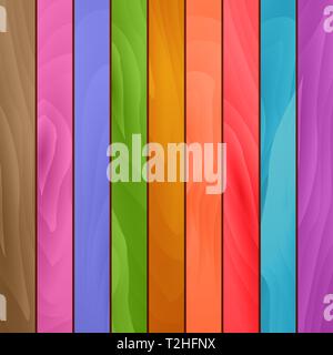 Colored wood planks background vector Stock Vector