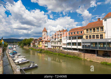 Wertheim, River Tauber, Baden-Wurttemberg, Germany, Europe Stock Photo