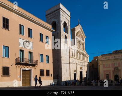 Santa Maria Cathedral dating from the 13th century, Cagliari, Sardinia, Italy, Europe Stock Photo