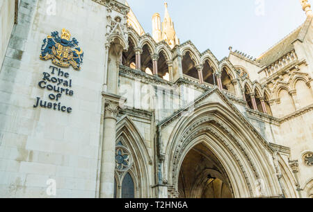 The Royal Courts of Justice in London, England, United Kingdom, Europe Stock Photo