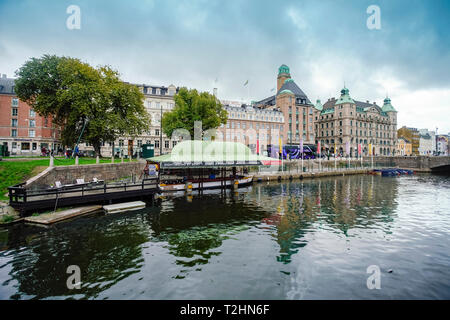 Central station area of malmo, Skane county, Sweden, Europe Stock Photo