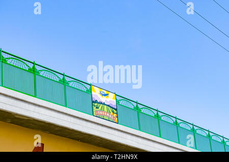 A sign for Thermal California in the Coachella Valley of California Stock Photo