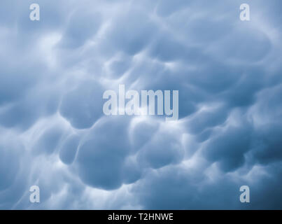 Mammatus clouds Stock Photo