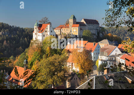 Hohnstein Castle in Saxony, Germany, Europe Stock Photo