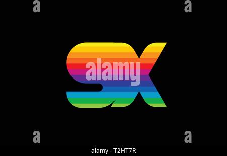 sx s x blue green alphabet combination letter logo design suitable for ...