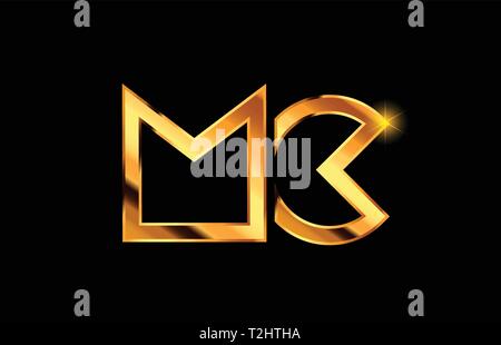 MC M C Golden Letter Logo Design with a Creative Cut. Creative logo ...