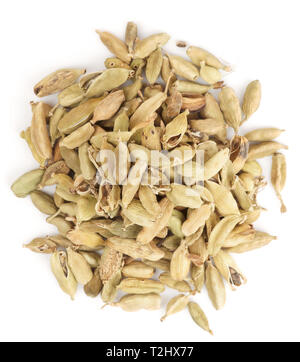 Cardamom isolated on white background Stock Photo