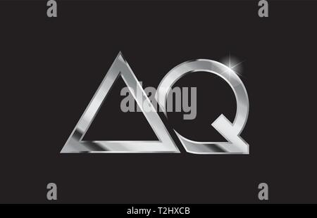 silver letter IF metal combination alphabet logo icon design with grey ...