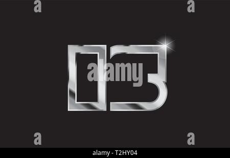 silver metal alphabet letter logo combination is i s design suitable for a company or business Stock Vector