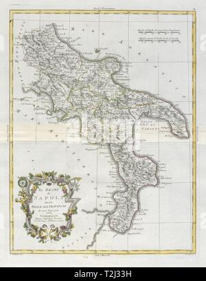 'Il Regno di Napoli…' Kingdom of Naples. Southern Italy. ZATTA 1784 old map Stock Photo