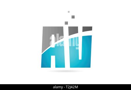 grey blue alphabet letter av a v logo 3d design suitable for a company ...