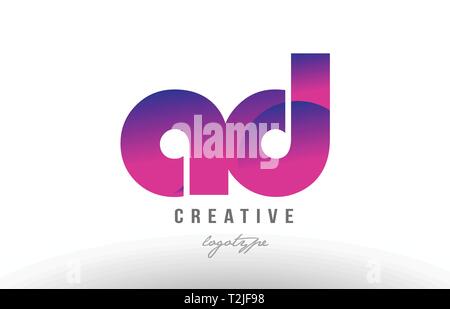 Design of alphabet letter logo combination XXXX with pink gradient color for a company or business Stock Vector