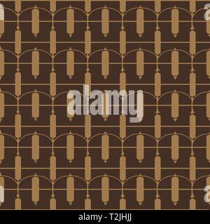 Oval & arrows  pattern  grid Stock Vector