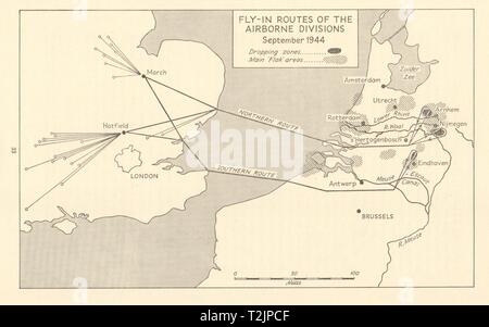 Map of the Battle of Arnhem September 1944 Stock Photo - Alamy