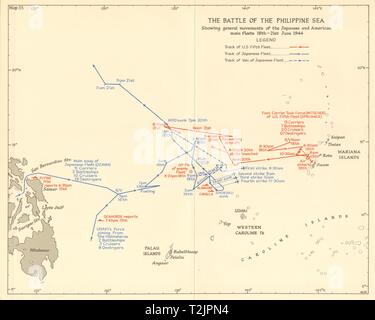 Battle of the Philippine Sea 18-21 June 1944. World War 2 Pacific 1961 ...