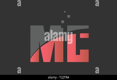 combination letter mc m c in grey blue color alphabet logo icon design ...