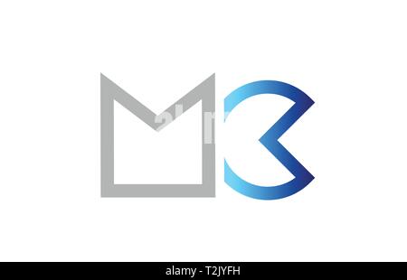 blue grey alphabet letter MC M C logo combination design suitable for a ...