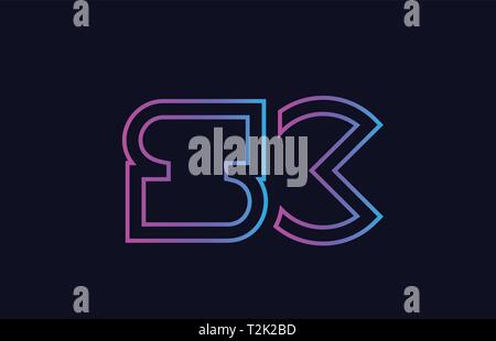 pink blue alphabet letter SC S C combination for company logo. Suitable ...