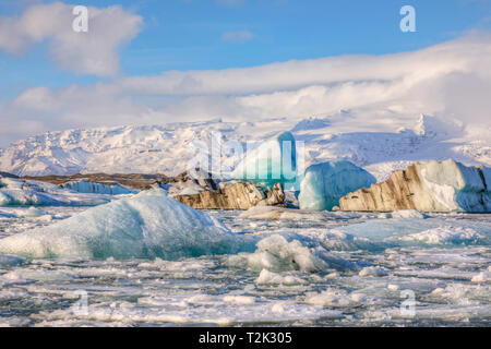 Jokulsarlon, ice lagoon, Austurland, Iceland, Europe Stock Photo