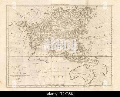 'A new & accurate map of Asia' by T. Bowen. Lost Philippine San Juan island 1779 Stock Photo