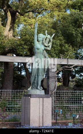 Statue in Hibiya Park in Tokyo, Japan. Stock Photo