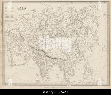 ASIA. Arabia India Persia Siam Cochinchina Tartary. Population. SDUK 1844 map