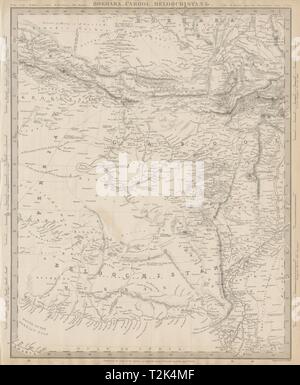 BUKHARA KABUL & BALUCHISTAN.Afghanistan Khorassan Sinde Pakistan SDUK 1844 map