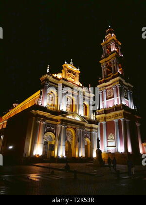 SALTA,AR - CIRCA OCT 2018 - The church of San Francisco in the Center of Salta, Argentina Stock Photo