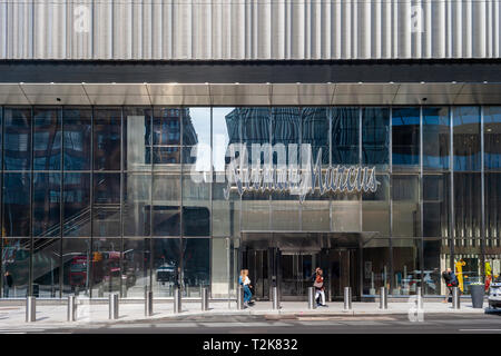 Neiman Marcus store at the hudson yards during night with many people  around Stock Photo - Alamy