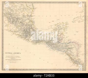 SOUTHERN MEXICO & CENTRAL AMERICA. Yucatan Belize Mosquito Coast. SDUK 1846 map