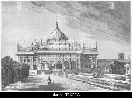 INDIA. View in Lucknow. Hooseinabad Imambara c1880 old antique print picture Stock Photo