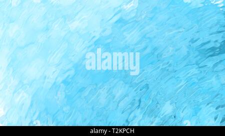 glassy textured water or liquid background illustration in light blue and white Stock Photo