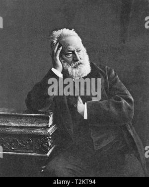 VICTOR HUGO (1802-1885) French novelist and poet about 1880 Stock Photo