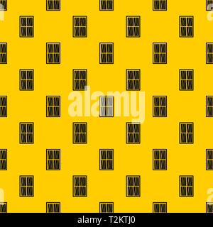 White latticed rectangle window pattern seamless vector repeat geometric yellow for any design Stock Vector