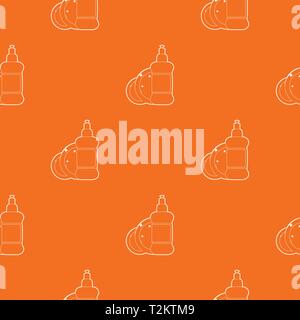 Dischwashing liquid pattern vector orange for any web design best Stock Vector