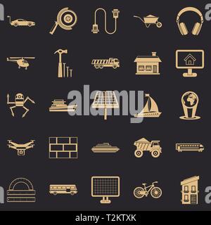 Plot icons set. Simple set of 25 plot vector icons for web for any design Stock Vector