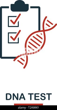 Collection of DNA testing and research icons in flat style. Genome ...