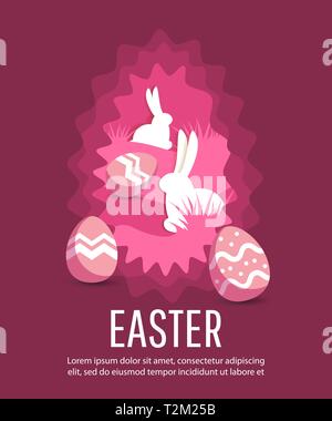 Easter sale horizontal background template for promotion. Design with ...