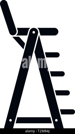 Lifeguard beach chair icon. Simple illustration of lifeguard beach chair vector icon for web design isolated on white background Stock Vector