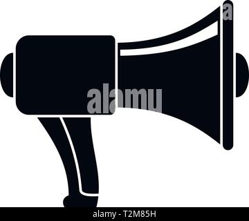 Lifeguard megaphone icon. Simple illustration of lifeguard megaphone vector icon for web design isolated on white background Stock Vector