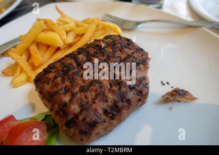 Greek grilled meat in Kastoria Stock Photo