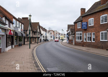 High Street in the village of Knowle near Solihull in the West Midlands Stock Photo
