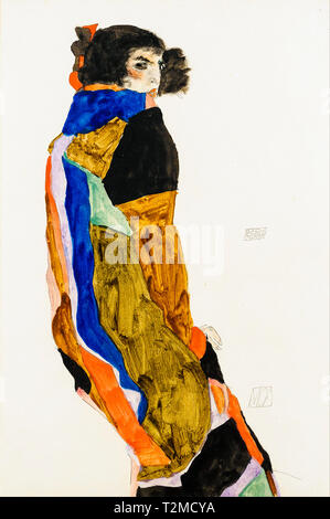 Egon Schiele, Moa, portrait, 1911 Stock Photo